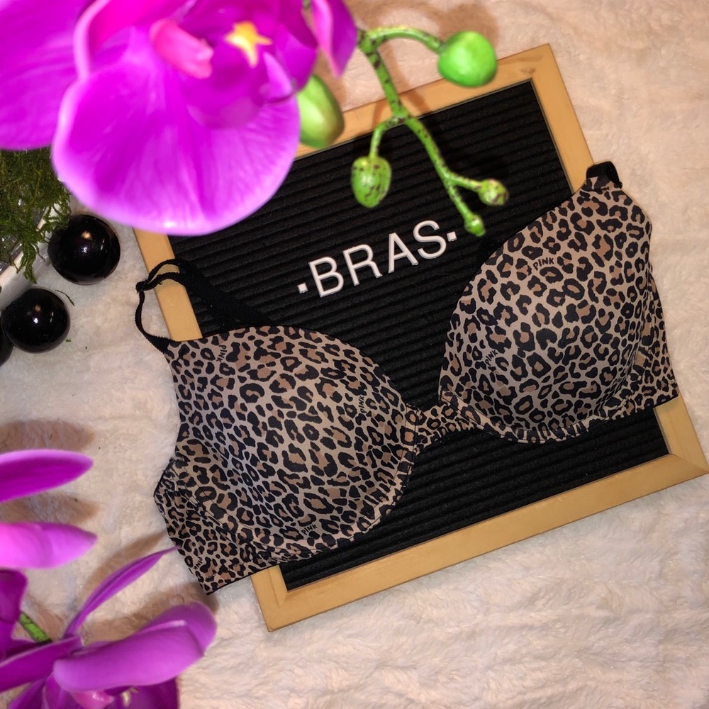 Victoria’s Secret PINK Leopard Bra 36C